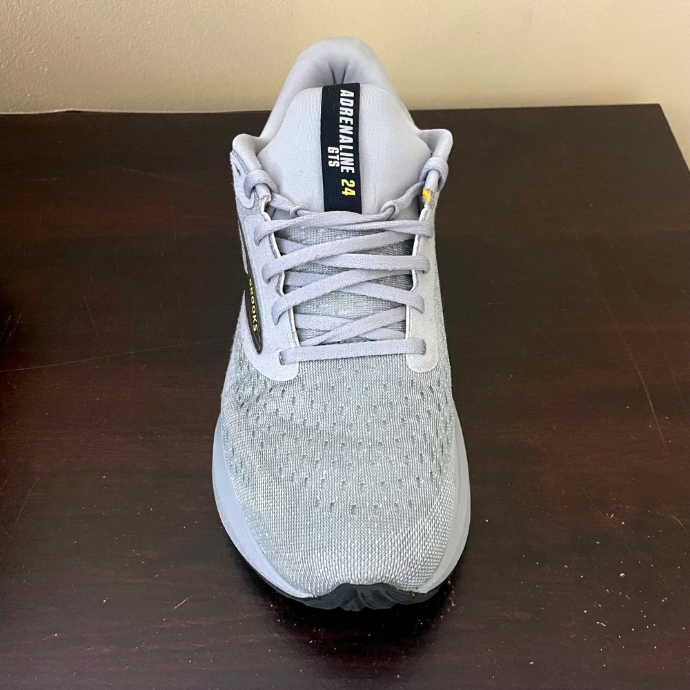 Brooks Adrenaline GTS 24 Mens Running Shoes Grey Yellow 1104371D084 Size 9.5 - Picture 3 of 7